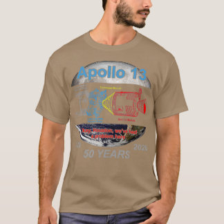 T-shirt 13 50e anniversaire d'Apollo Houston nous avons eu