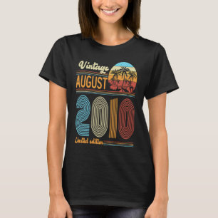 T-shirt 13 Anniversaire Vintage Août 2010 Filles B