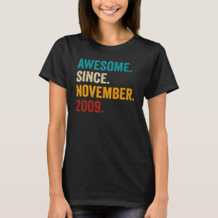 T-shirt 13 Ans 13ème Anniversaire Garçons Awesome Depuis N