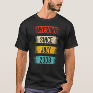 T-shirt 13 Ans Awesome depuis Juillet 2009 13e Anniversair