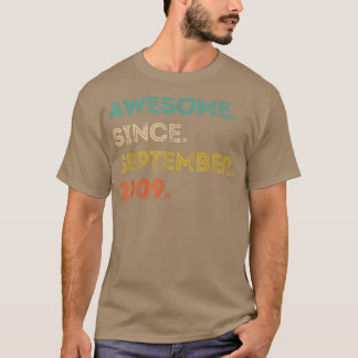 T-shirt 13 Ans Cadeau 13e Anniversaire Awesome depuis Sept