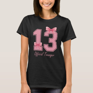 T-shirt 13 ans Coquette rose Bow Officielle Adolescent 13