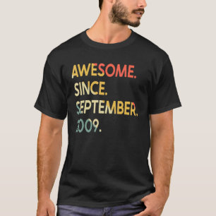 T-shirt 13 ans de légende Vintage depuis septembre 2009 13