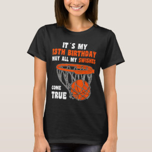 T-shirt 13 ans Joyeux 13e anniversaire Bysketbyll 13e bi