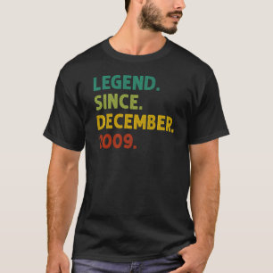 T-shirt 13 Ans Légende depuis décembre 2009 13e Birt