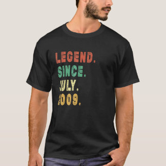 T-shirt 13 Ans Légende depuis Juillet 2009 13e Anniversair