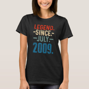 T-shirt 13 Ans Légende depuis Juillet 2009 13e Anniversair