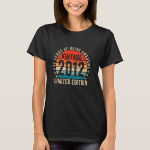 T-shirt 13 ans Vintage 2012 Limited Edition 13e Birt