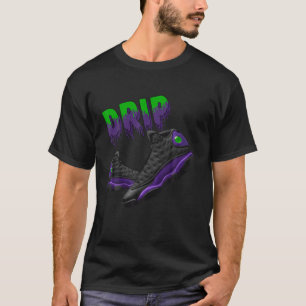 T-shirt 13 Court Purple Tee Match Chaussures Dripping Cour