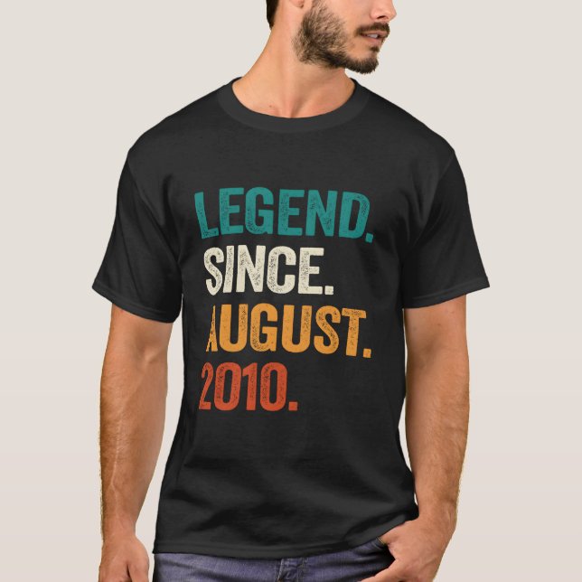 T-shirt 13 Legend Since August 2010 13Th (Devant)