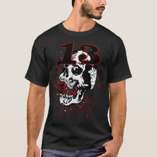 T-shirt 13 serie tete de mort tattoo crane hipster skulls