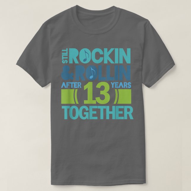 T-shirt 13e anniversaire 13 ans ensemble Couples Cadeau (Design devant)