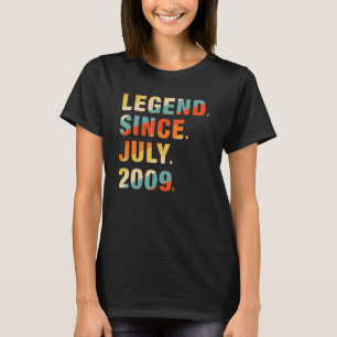 T-shirt 13e anniversaire 13 ans légende depuis juillet 200