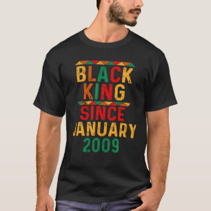 T-shirt 13E Anniversaire 13 Ans Roi Noir Depuis Le 20 Janv