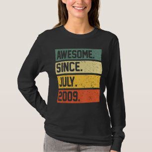 T-shirt 13e anniversaire 13 ans stupéfiant depuis juillet 