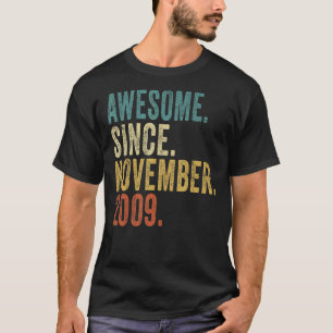 T-shirt 13e anniversaire 13 ans stupéfiant depuis novembre