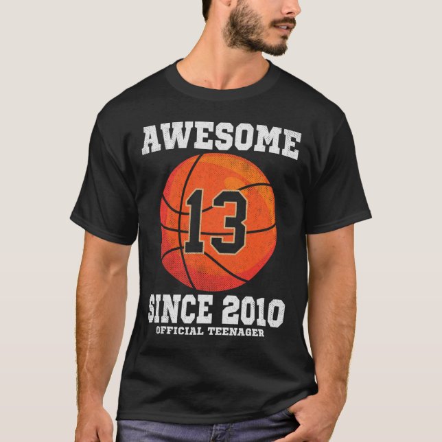T-shirt 13e anniversaire Bysketbyll Fan 13 ans Officiel (Devant)