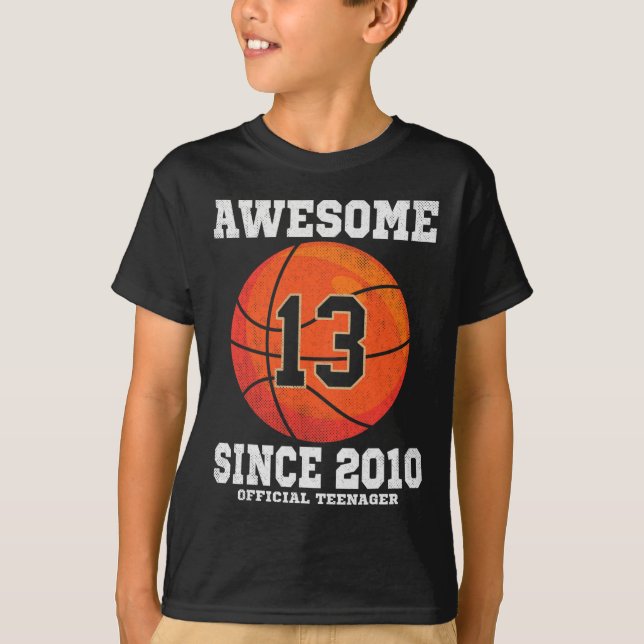 T-shirt 13e anniversaire Bysketbyll Fan 13 ans Officiel (Devant)