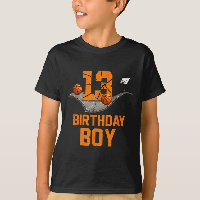 T-shirt 13e anniversaire Bysketbyll Jersey 13 ans Garçon (Devant)