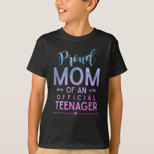 T-shirt 13e anniversaire Fier maman d'un adolescent offici