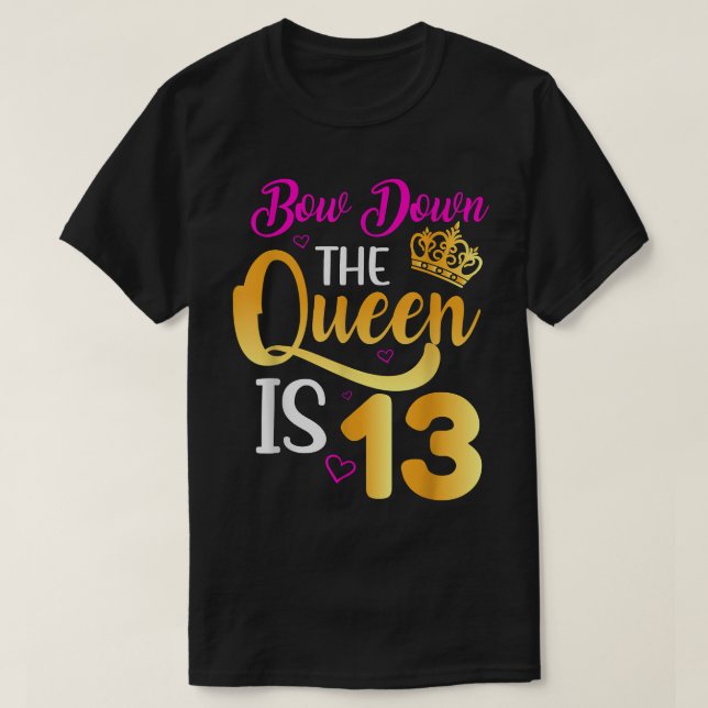 T-shirt 13e anniversaire Filles 13 ans Adolescent officiel (Design devant)