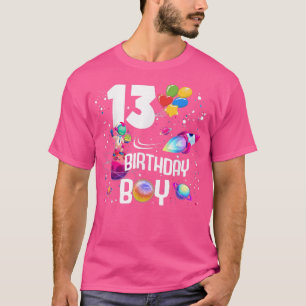 T-shirt 13e anniversaire garçon astronaute espace 13 ans R