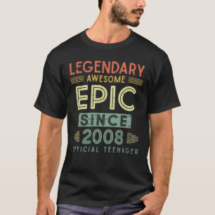 T-shirt 13e anniversaire Légende 2008 Adolescent officiel