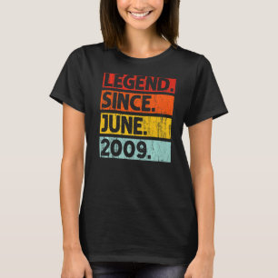 T-shirt 13e anniversaire Légende depuis juin 2009 13 ans