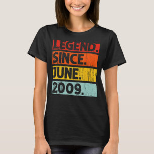 T-shirt 13e anniversaire Légende depuis juin 2009 13 ans