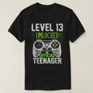 T-shirt 13e Anniversaire Niveau 13 Déverrouillé Gam Offici