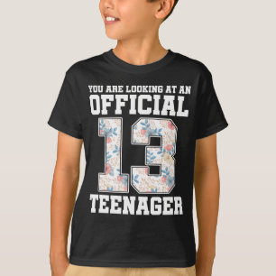 T-shirt 13e anniversaire Officielle Adolescente Fille