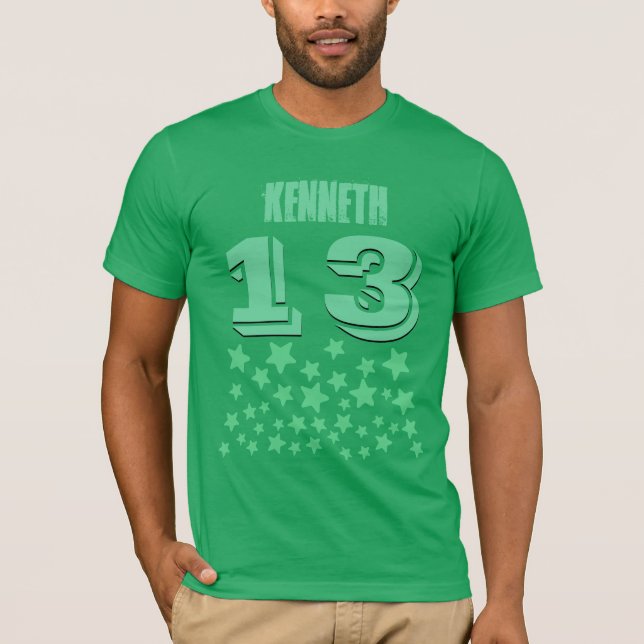 T-shirt 13e anniversaire ou toute année éclatement des éto (Devant)