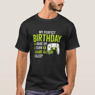 T-shirt 13E Anniversaire S Pour Garçons 13 Ans Vidéo Amusa