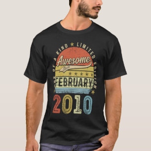 T-shirt 13e anniversaire stupéfiant depuis février 2010 13