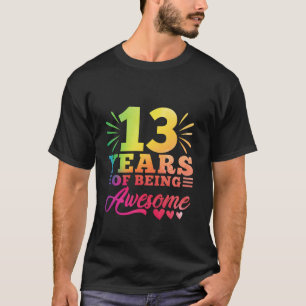 T-shirt 13e anniversaire Tie Dye 13 ans 13 ans fille année