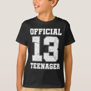 T-shirt 13e anniversaire Treize ans Adolescent officiel