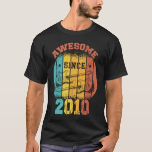 T-shirt 13e anniversaire Vintage 2010 Rétro 13 ans Guit