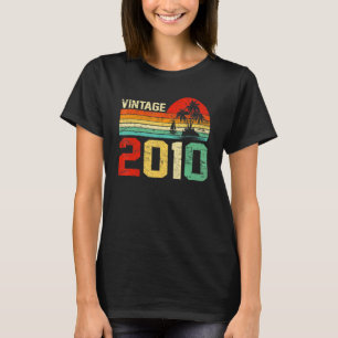 T-shirt 13e anniversaire Vintage 2010 Retro Boy Girl 13 Ye