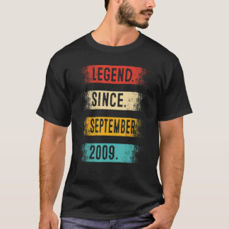 T-shirt 13e anniversaire Vintage septembre 2009 13e annive