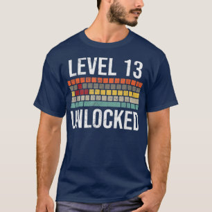 T-shirt 13e Birthday Gamer Birthday for Boys Level 13 Unl