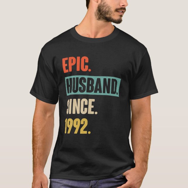 T-shirt 13E Cadeau Du Mariage Pour Son Mari Épique (Devant)