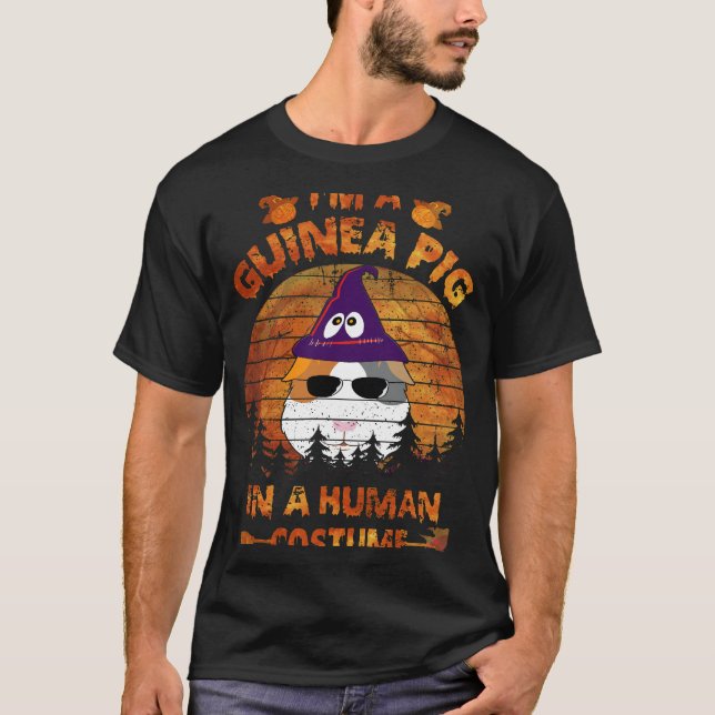T-shirt 141 Costume Halloween Cochon De Guinée Pour Humain (Devant)