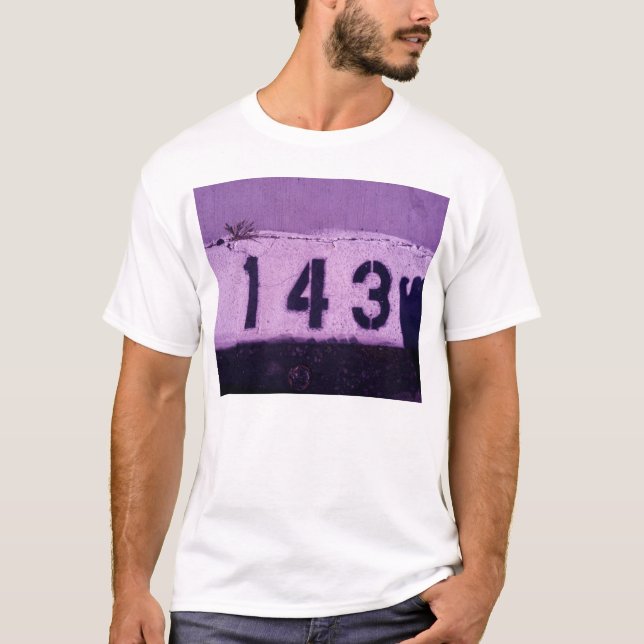 T-shirt 143 = je t'aime (Devant)