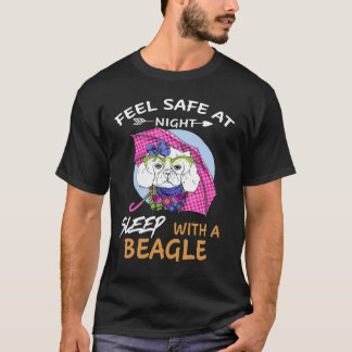 T-shirt 144 Sens En Sécurité La Nuit Sommeil Avec Un Beagl