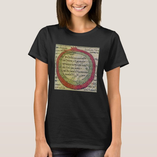 T-shirt 1478 symbol of the old alchemist Ouroboros (Devant)