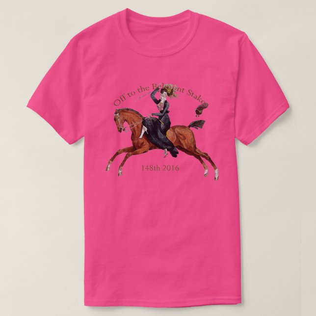 T-shirt 148ème Belmont Stake 2016 Horse Racing 1 (Design devant)