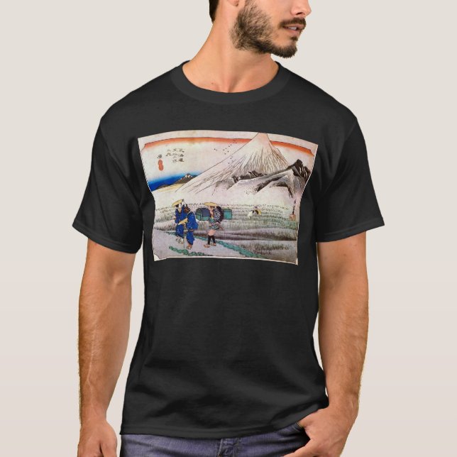 T-shirt 14. 原 宿, 広 重 Hara-juku, Hiroshige, Ukiyo-e (Devant)