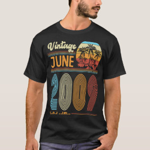 T-shirt 14 Anniversaire Vintage Juin 2009 Filles Garçon