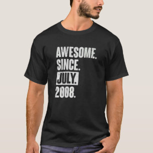T-shirt 14 Ans 14 Anniversaire Awesome depuis Juillet 2000