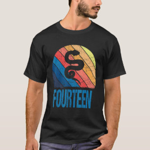 T-shirt 14 ans 14e anniversaire serpent Reptile Garçons fi